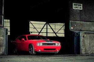 car, Muscle Cars, Dodge Challenger SRT, Red Cars
