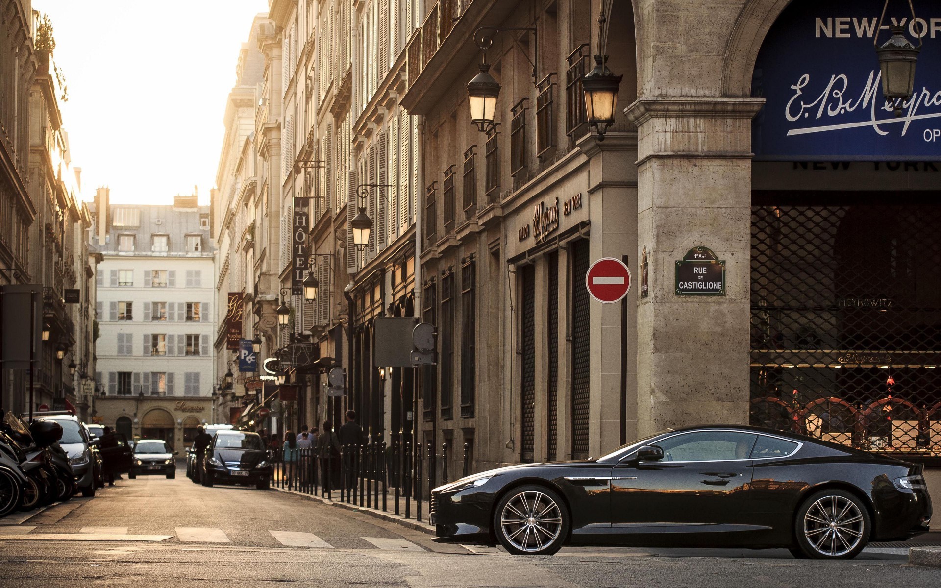 car, City, Road, Street, Aston Martin, Aston Martin Vanquish, Building Wallpaper