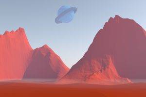 low Poly, Mars, Planet, Space