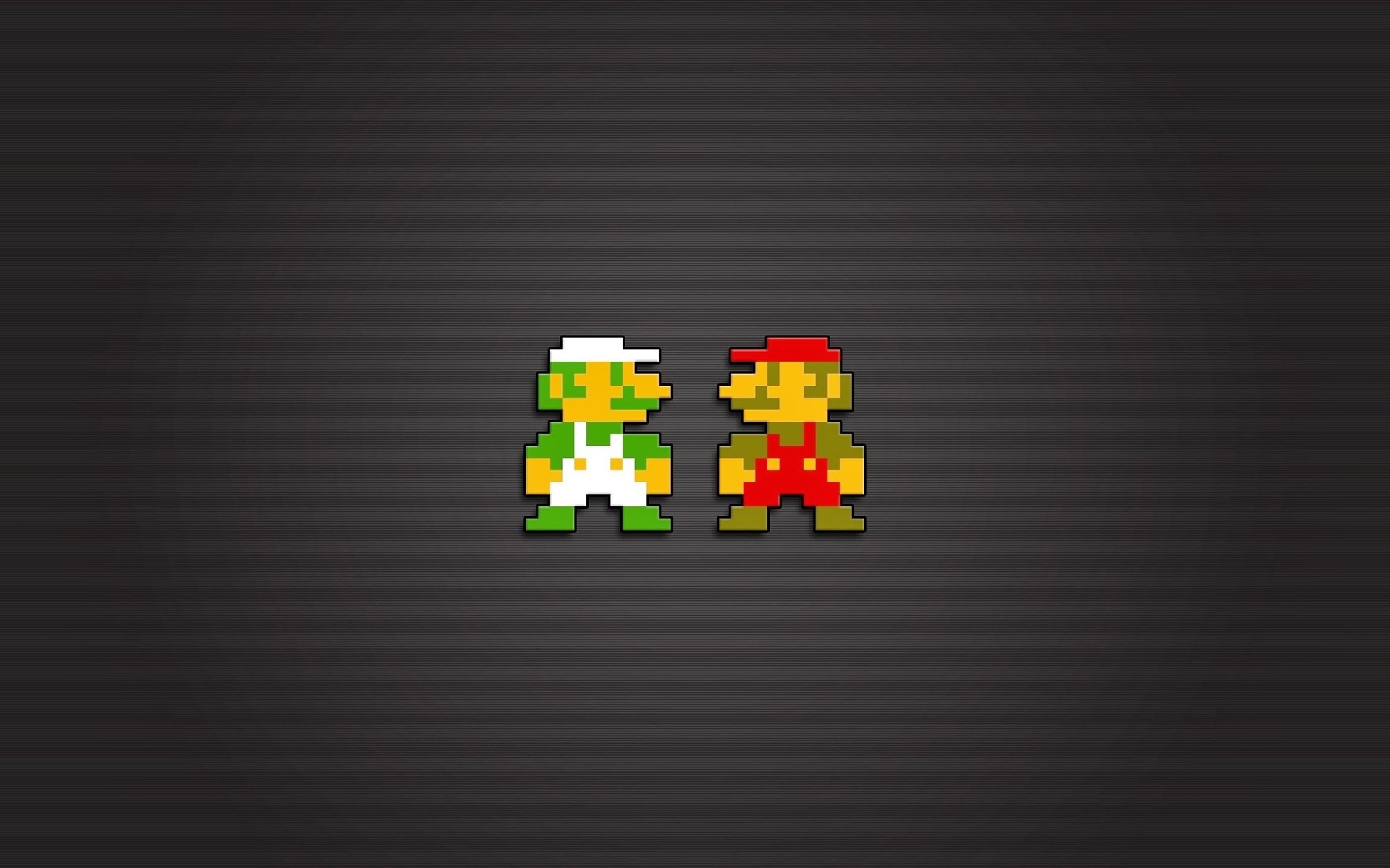 Mario Bros., Luigi, Nintendo Entertainment System, Video Games, 8 bit, Pixels Wallpaper