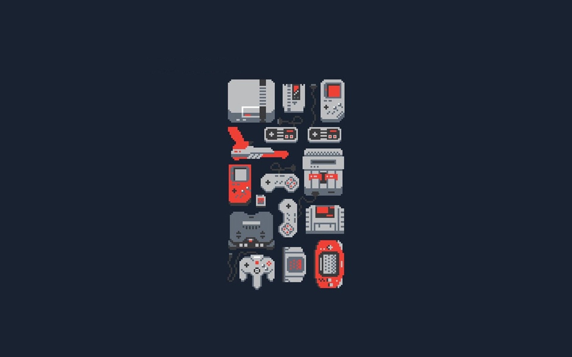 Video Games Consoles Nintendo Entertainment System Snes Gameboy Nintendo 64 Gameboy Advance 8 Bit Minimalism Wallpapers Hd Desktop And Mobile Backgrounds