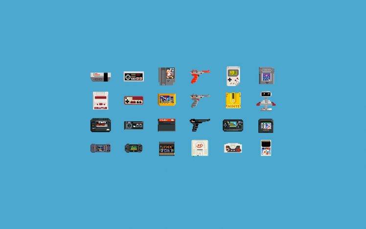 video Games, Consoles, Pixel Art, 8 bit, Nintendo Entertainment System, GameBoy HD Wallpaper Desktop Background