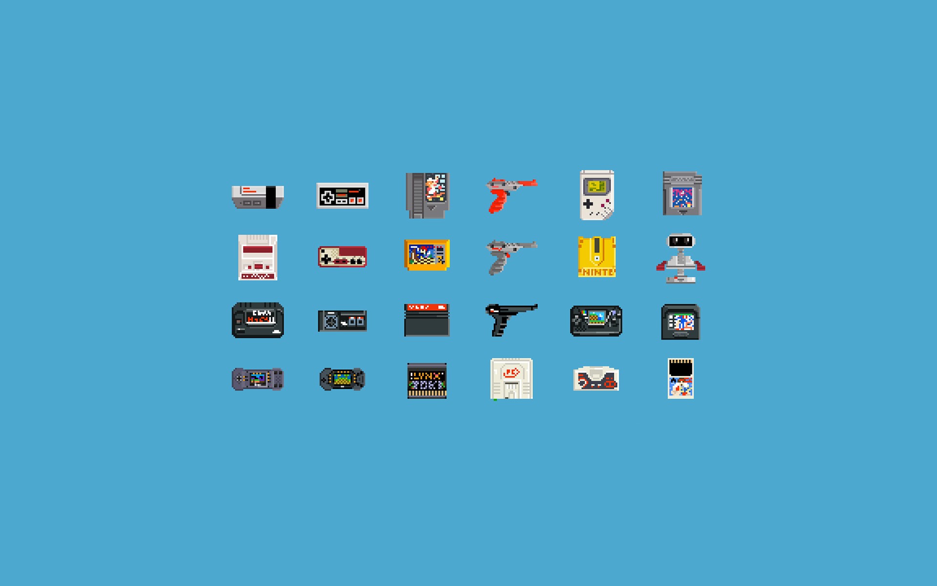 video Games, Consoles, Pixel Art, 8 bit, Nintendo Entertainment System, GameBoy Wallpaper
