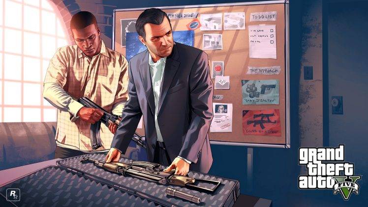 Grand Theft Auto V, Rockstar Games, Video Game Characters HD Wallpaper Desktop Background