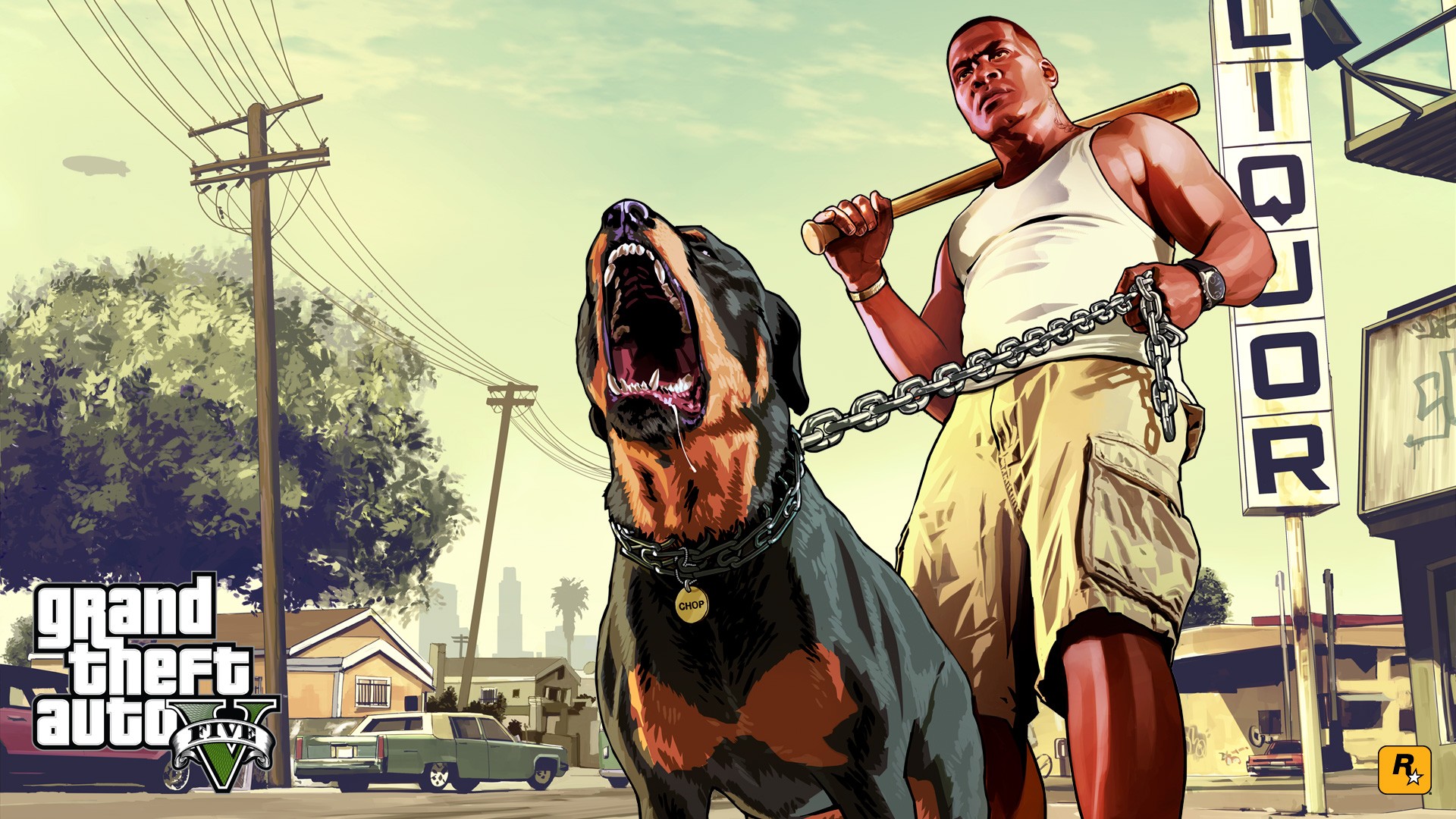 Grand Theft Auto V, Rockstar Games, Video Game Characters, Rottweiler Wallpaper