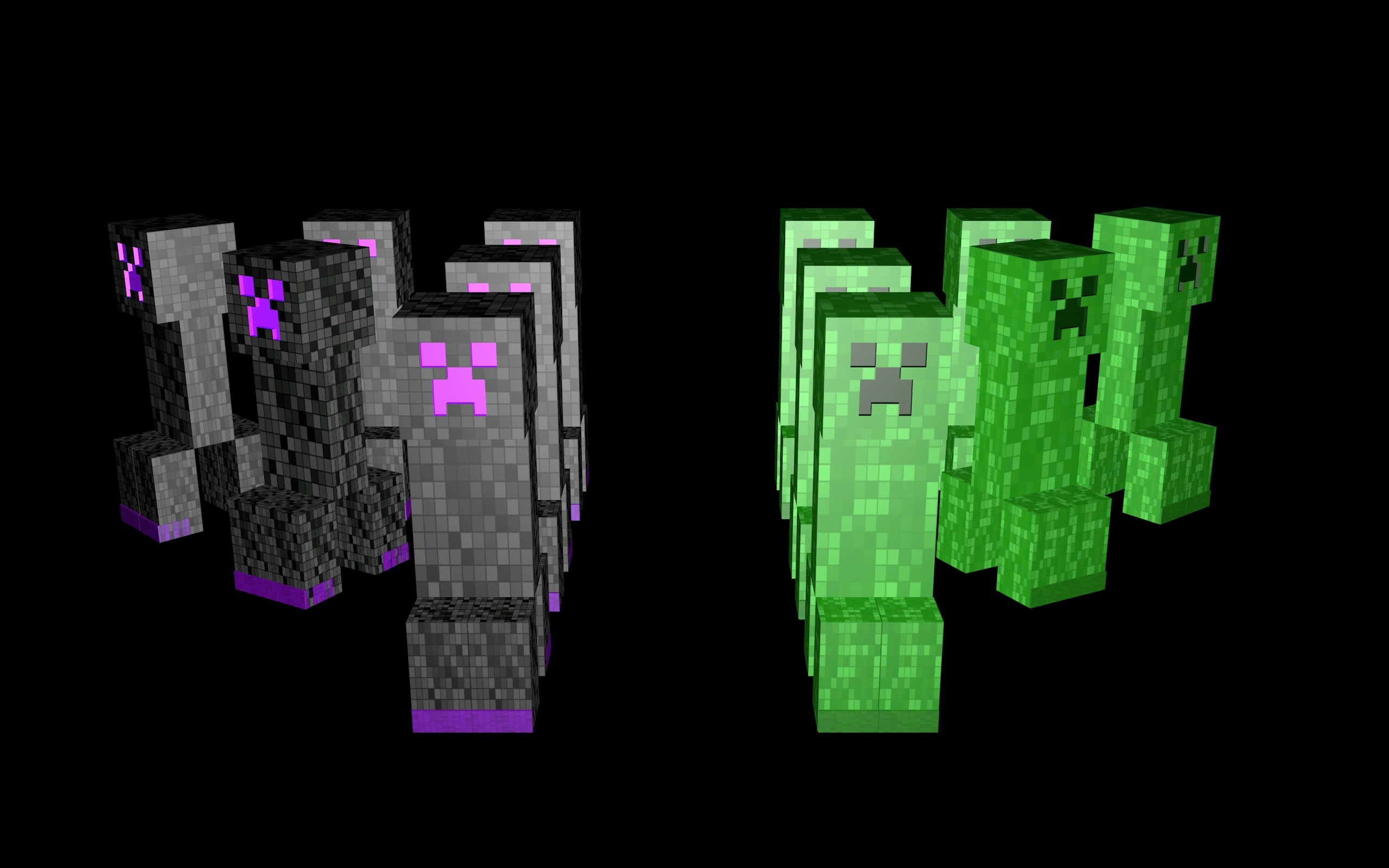 creeper, Minecraft, Video Games, PC Gaming, YouTube Wallpaper
