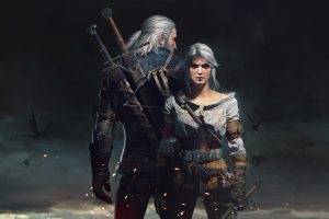 The Witcher 3: Wild Hunt, Video Games, Artwork, Geralt Of Rivia, Cirilla Fiona Elen Riannon