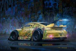 vehicle, Porsche, Yellow Cars, Porsche 911 GT3, Car