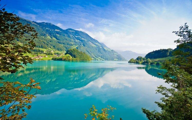 nature, Landscape, Turquoise, Mountain, Lake HD Wallpaper Desktop Background