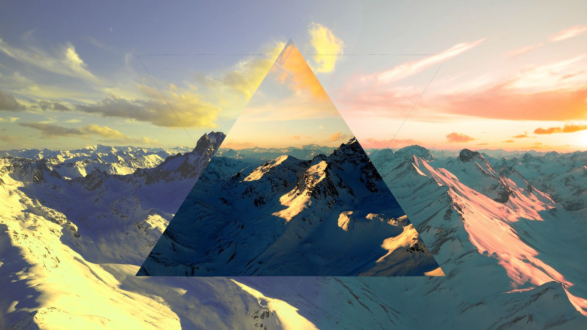 polyscape, Abstract, Nature, Mountain Wallpaper