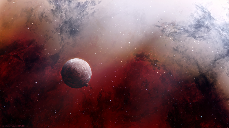 space, Space Art, Artwork, Stars, Digital Art, Planet, Nebula HD Wallpaper Desktop Background
