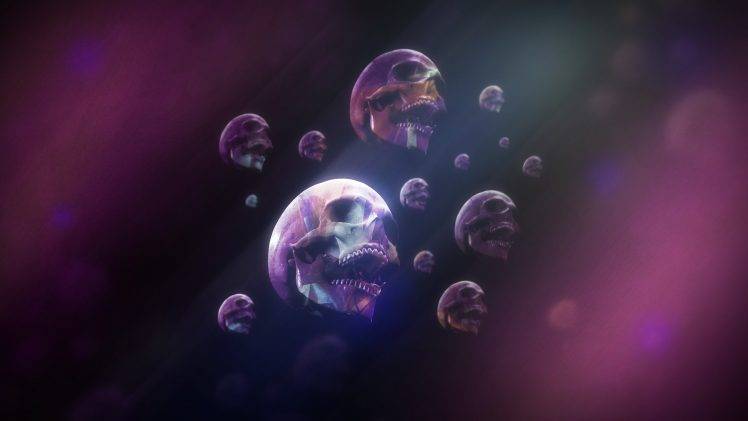 skull, Abstract, Digital Art, Colorful HD Wallpaper Desktop Background