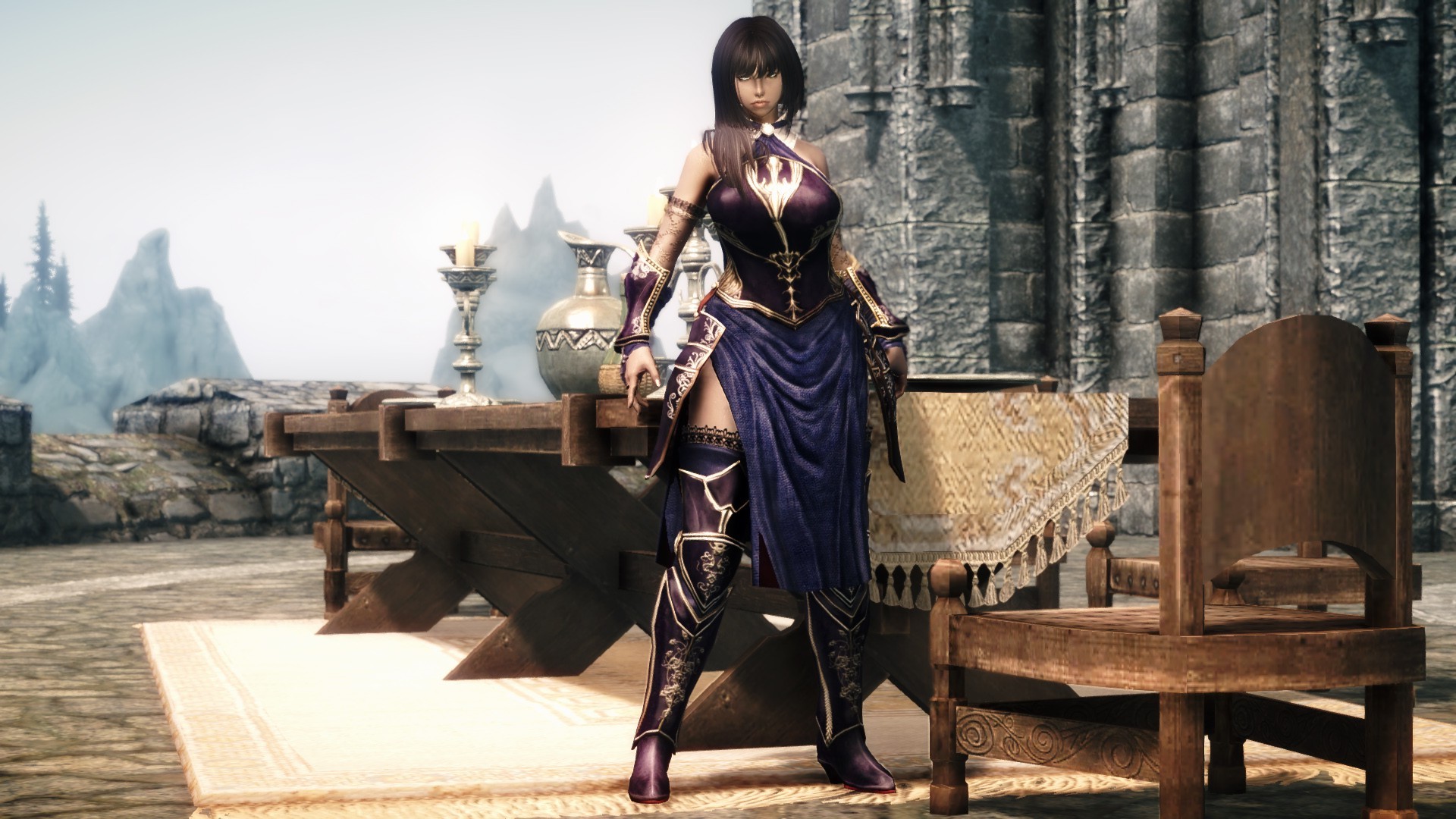 video Games, Video Game Girls, Shanoa (Castlevania), The Elder Scrolls V: Skyrim, Mods Wallpaper