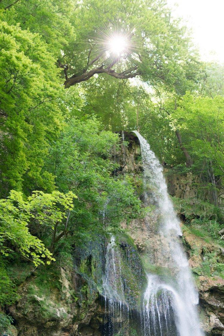 waterfall, Bad Urach, Landscape, Nature HD Wallpaper Desktop Background