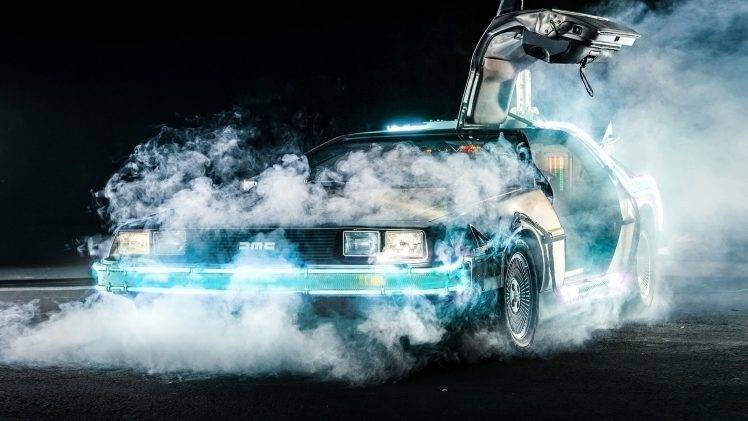 Back To The Future, DeLorean, Time Travel, Car, Movies, Smoke HD Wallpaper Desktop Background