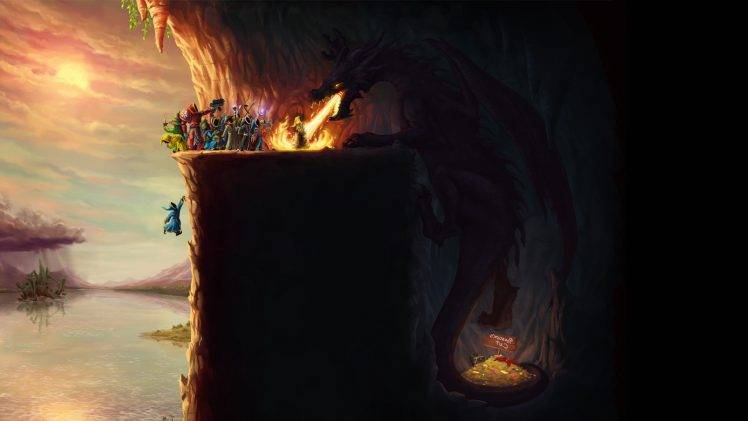 dragon, Magicka, Video Games, Wizard, Fantasy Art HD Wallpaper Desktop Background