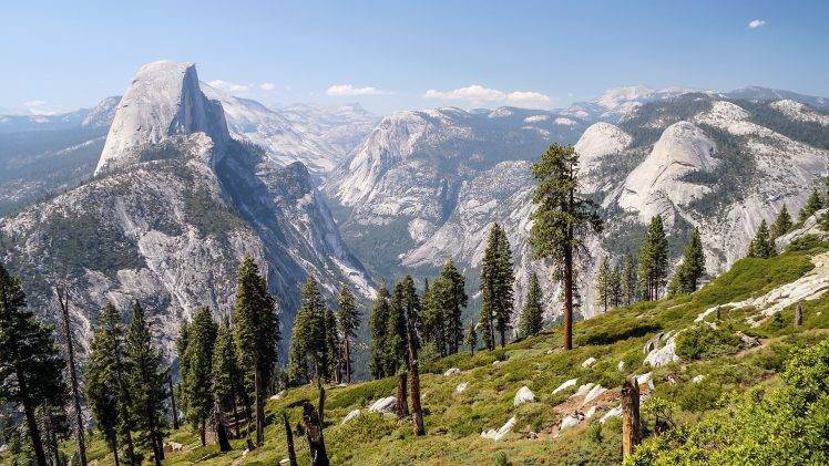 Yosemite National Park, Landscape, Mountain, Trees, Nature HD Wallpaper Desktop Background