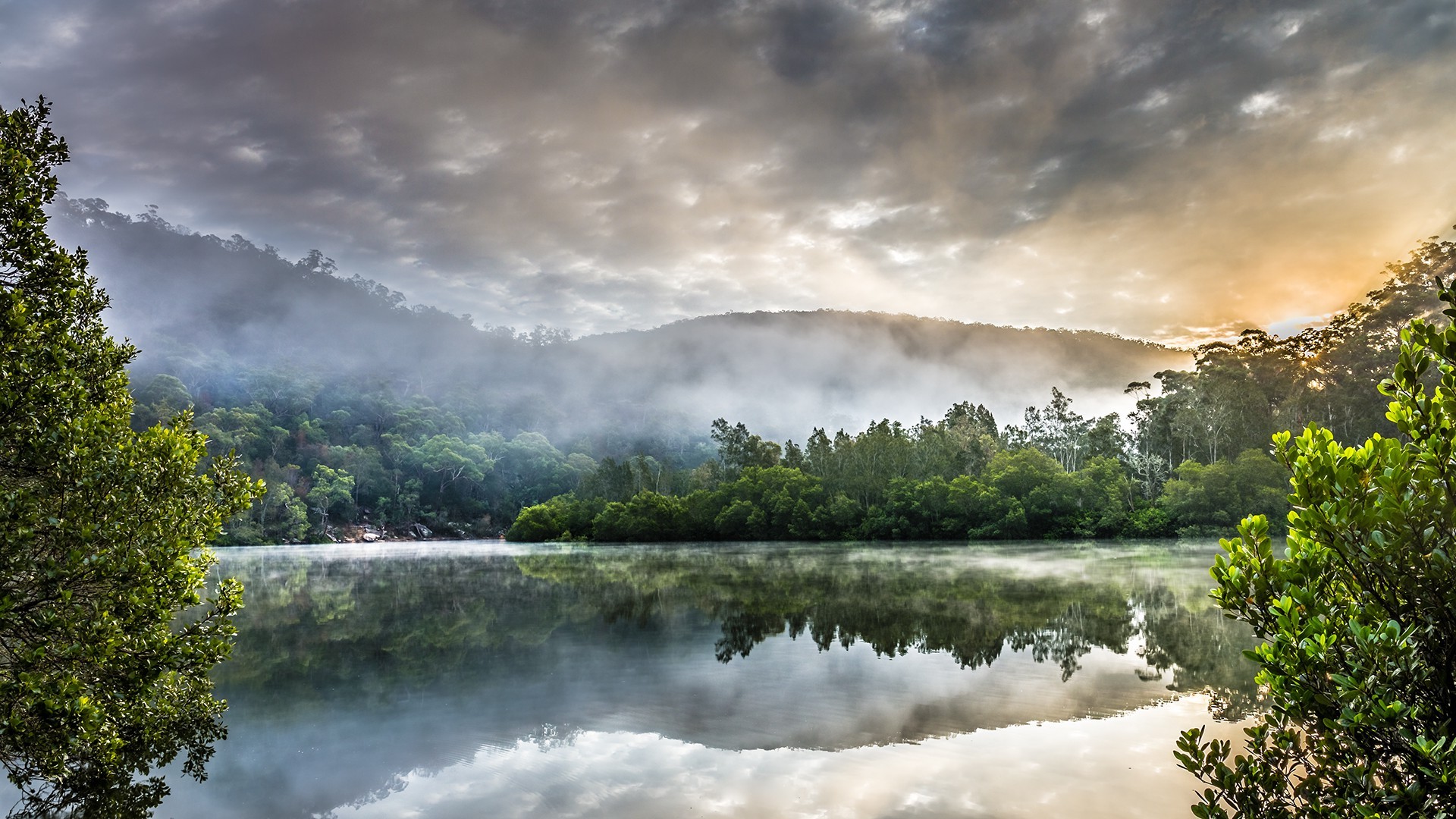 landscape, Lake, Australia, Berowra Creek Wallpaper