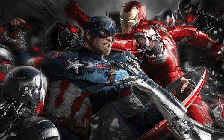 Iron Man, Captain America, The Avengers, Avengers: Age Of Ultron, Marvel Comics, Comics HD Wallpaper Desktop Background