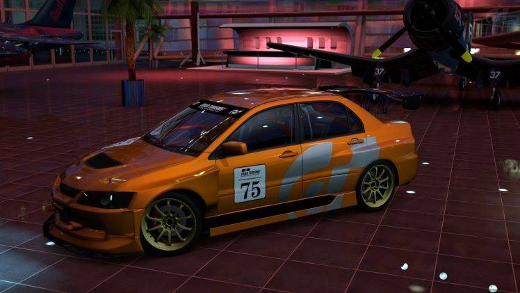car, Mitsubishi Lancer Evo IX, Gran Turismo 5, Video Games, Tuning HD Wallpaper Desktop Background