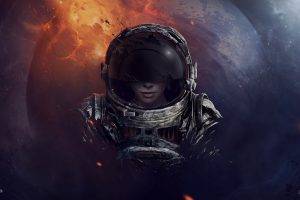 space, Surreal, Horror, Grunge, Astronaut