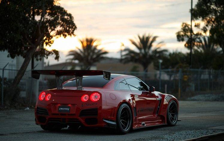 race Cars, Road, Nissan GT R, Red Cars HD Wallpaper Desktop Background