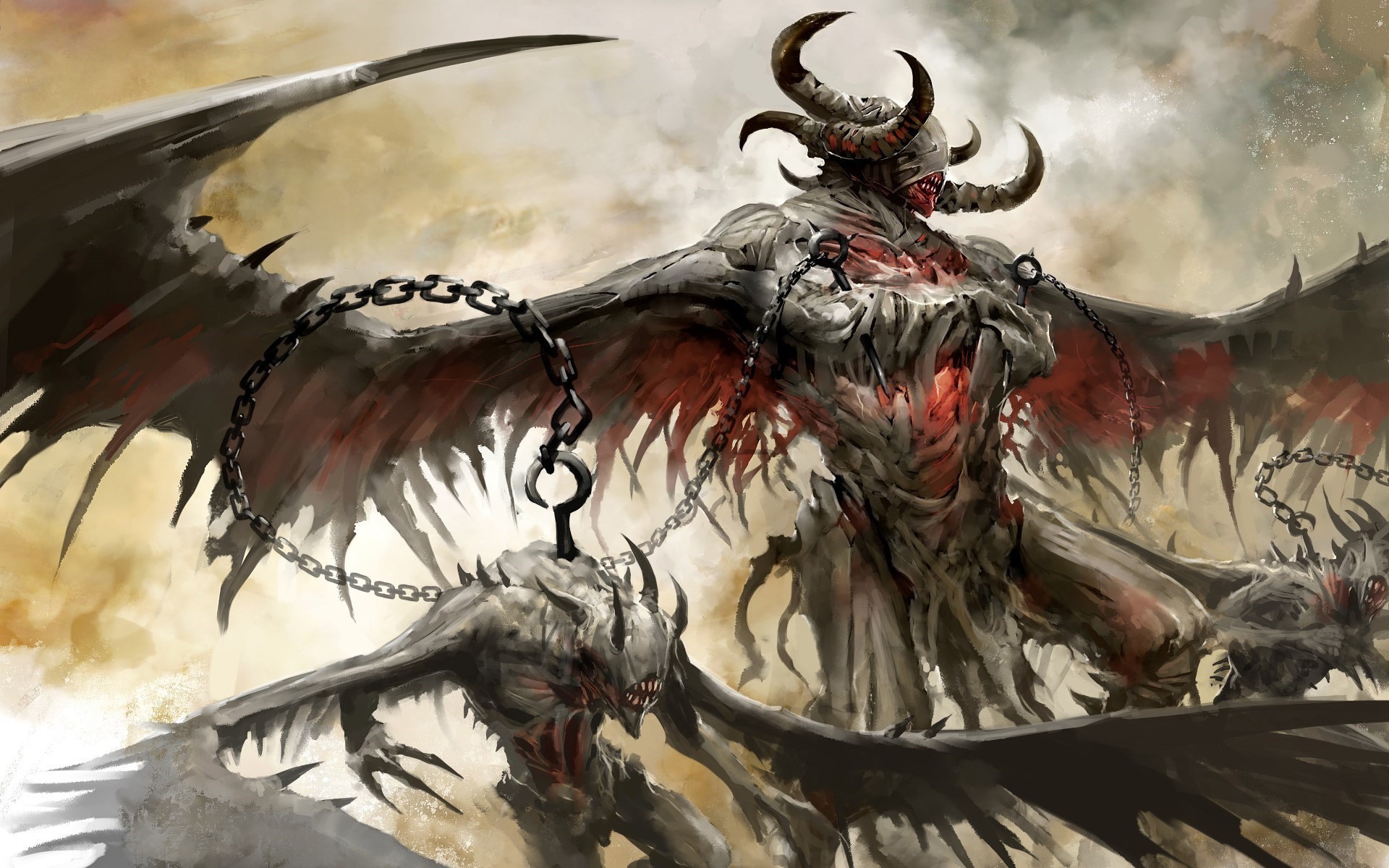 Guild Wars, Guild Wars 2, Video Games, Fantasy Art, Concept Art, Demon Wallpaper