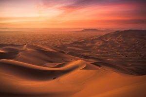 landscape, Nature, Morocco, Desert, Dune, Sunset