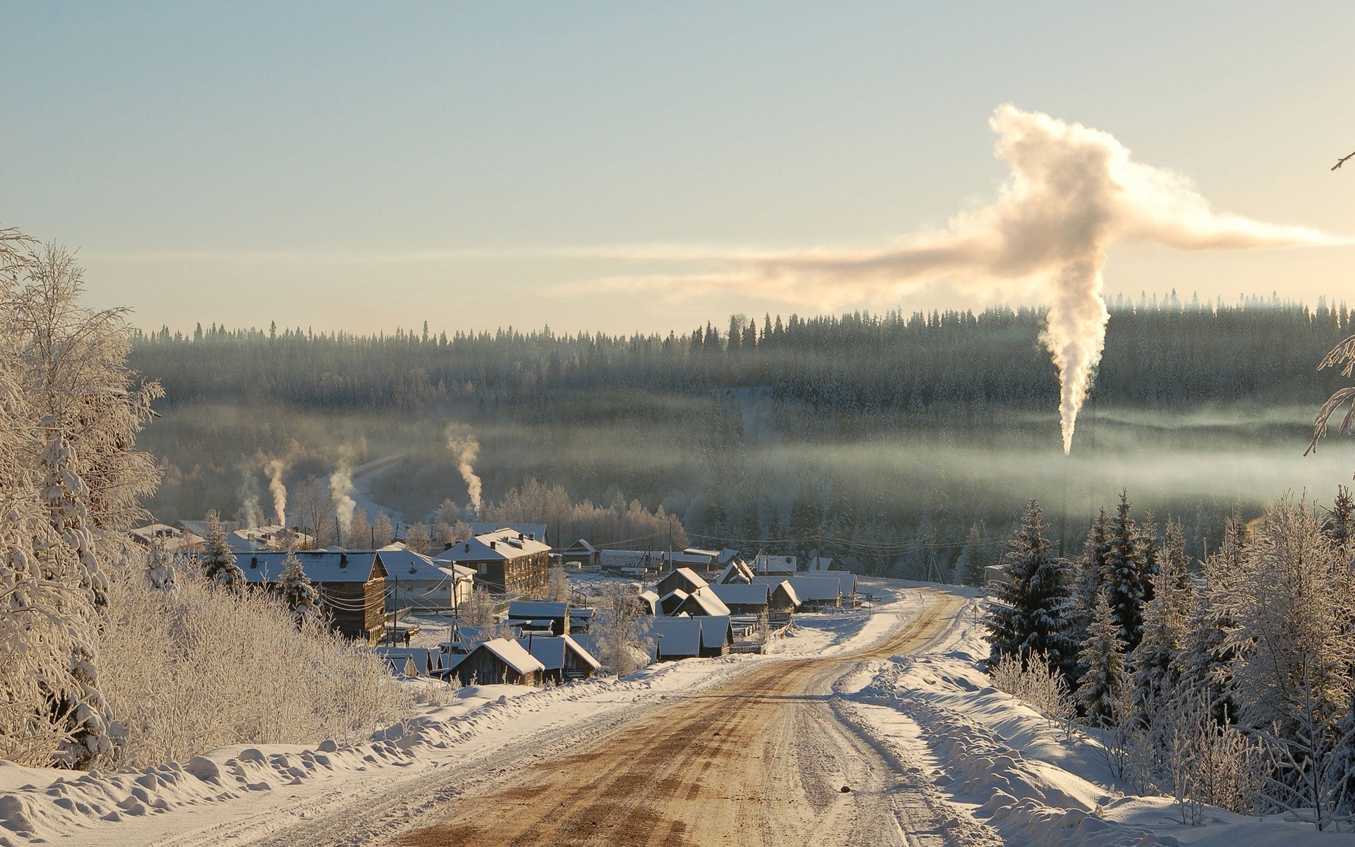 winter, Landscape, Siberia, Russia Wallpaper