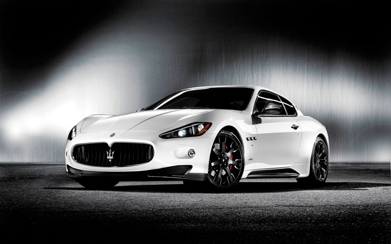 car, Maserati GranTurismo, White Cars Wallpaper
