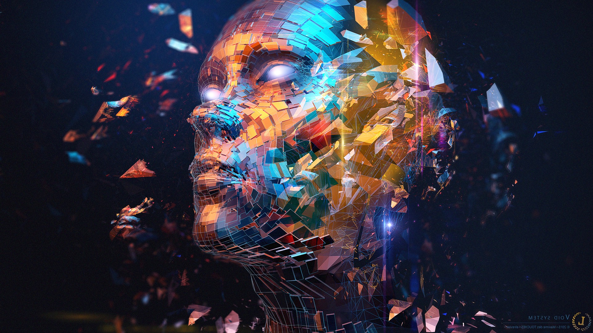 digital Art, Face, Abstract, DeviantArt Wallpaper