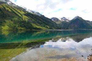 landscape, Nature, Siberia, Lake, Reflection, Mountain