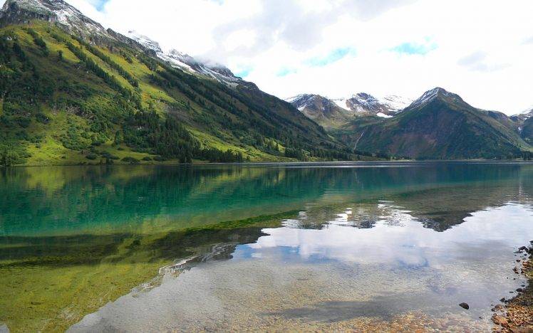landscape, Nature, Siberia, Lake, Reflection, Mountain HD Wallpaper Desktop Background