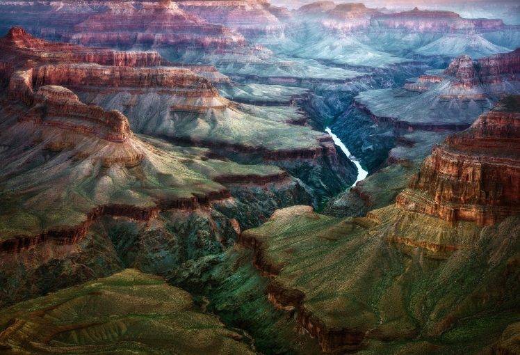 nature, Landscape, Labyrinth, Erosion, Canyon, River, Mountain HD Wallpaper Desktop Background