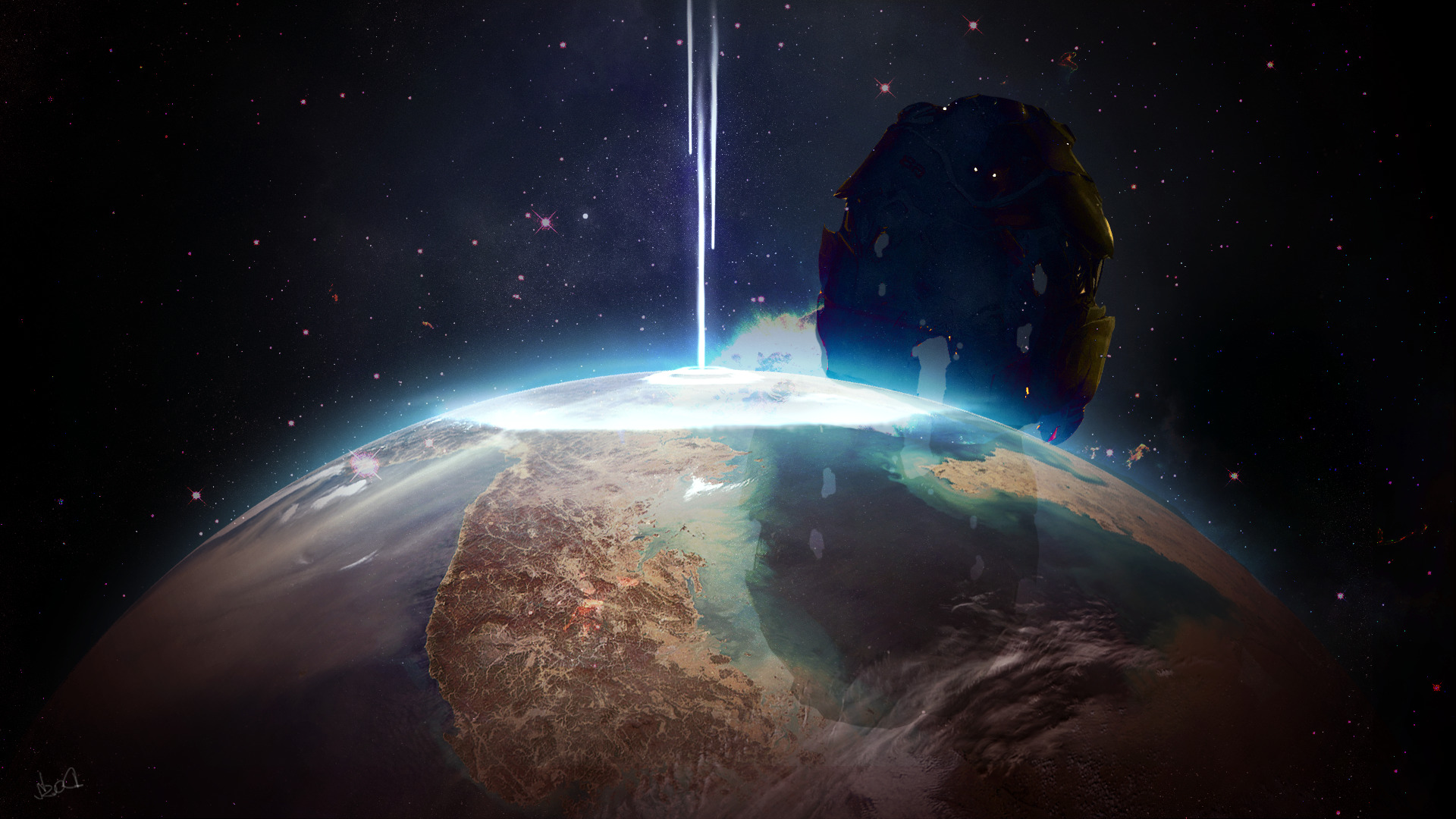 planet, Stars, Apocalypse (character), The End, Shadow Of The Colossus Wallpaper