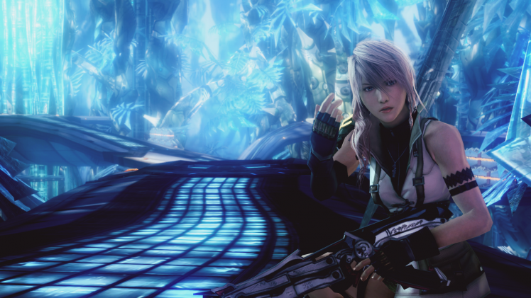 video Games, Final Fantasy XIII, Claire Farron, Long Hair, Weapon HD Wallpaper Desktop Background