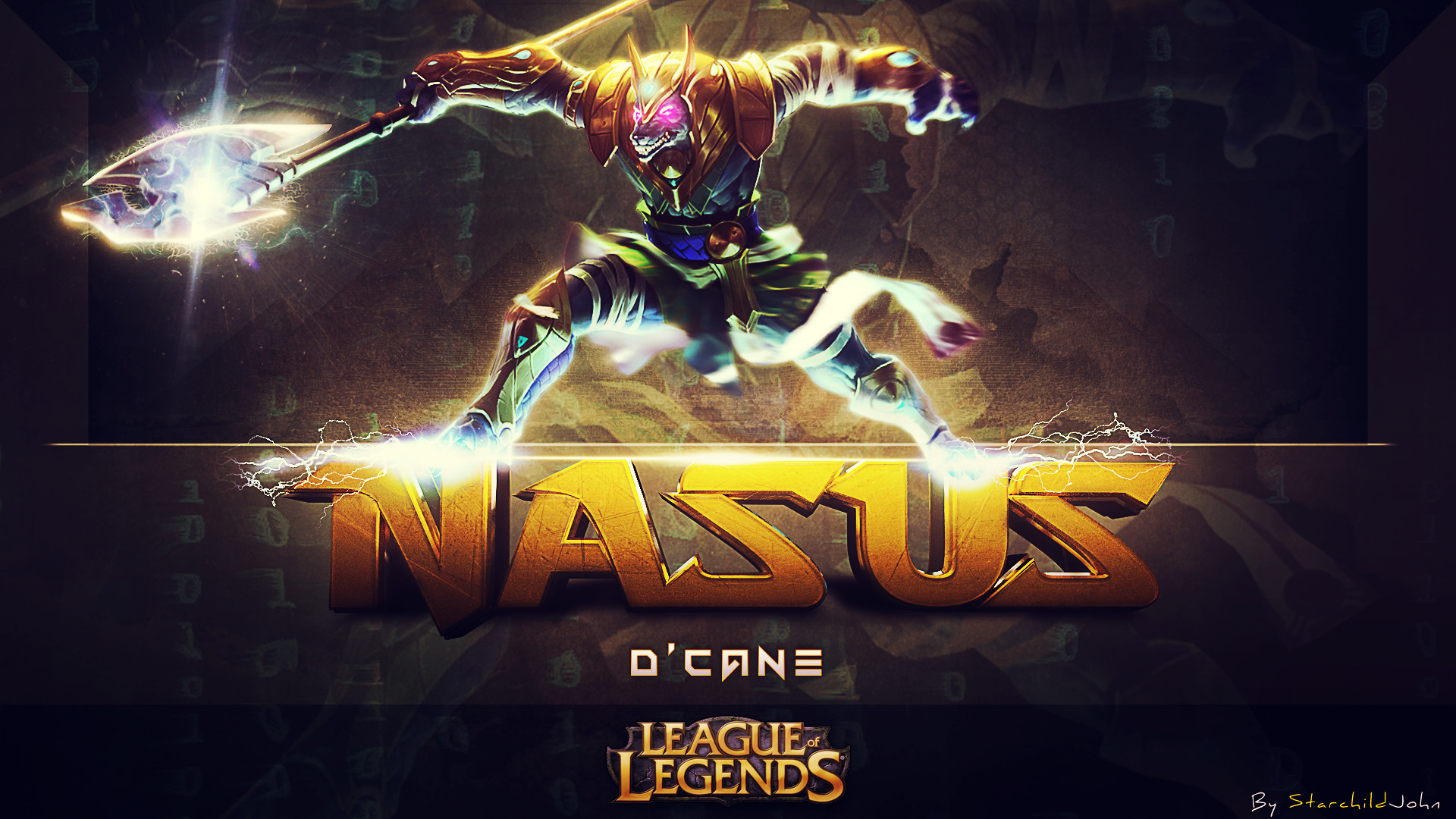 nasus, League Of Legends, DCane Wallpaper