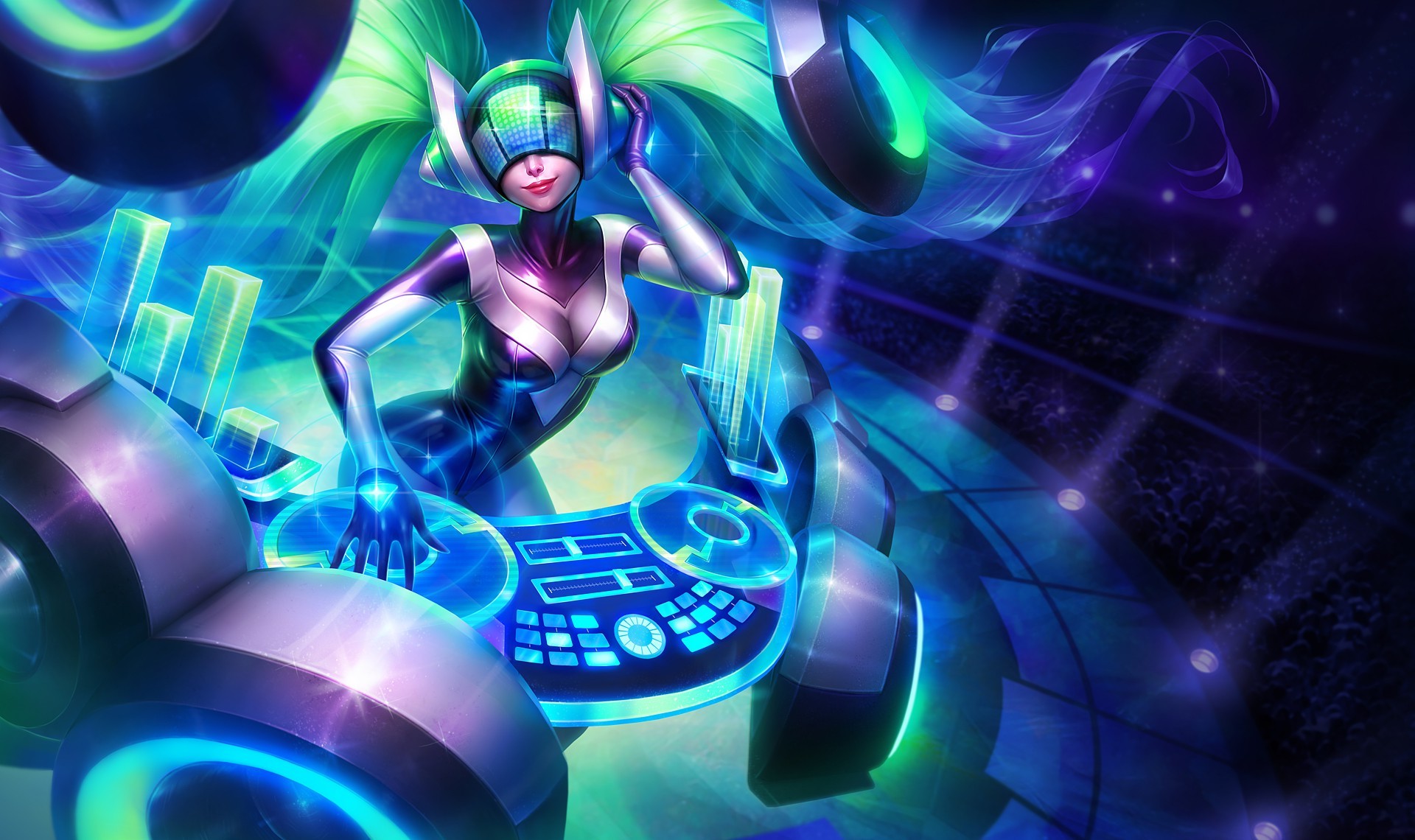 Sona LoL DJ Splash Art 4K Wallpaper #833