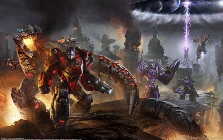 Transformers, Video Games, Optimus Prime, Grimlock HD Wallpaper Desktop Background