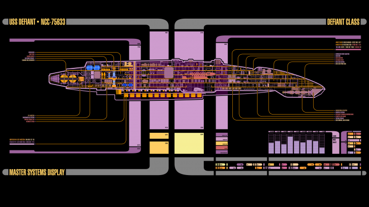 Star Trek, USS Defiant, LCARS HD Wallpaper Desktop Background