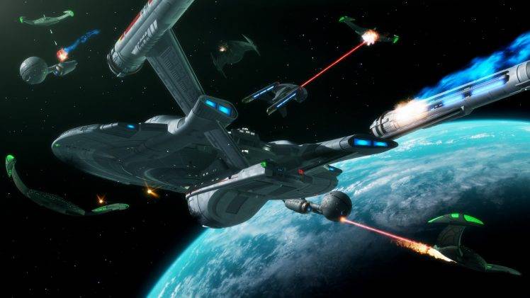Star Trek, USS Enterprise (spaceship), Space, Battle HD Wallpaper Desktop Background