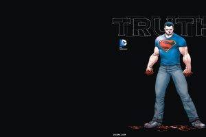 Superman, DC Comics, Black Background