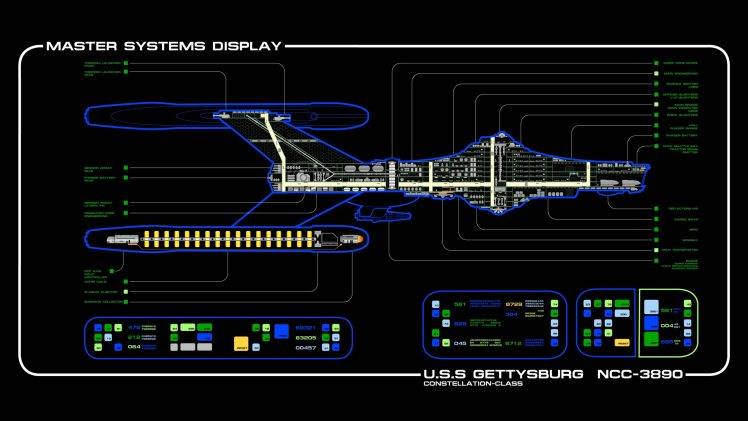 Star Trek, Spaceship, LCARS HD Wallpaper Desktop Background