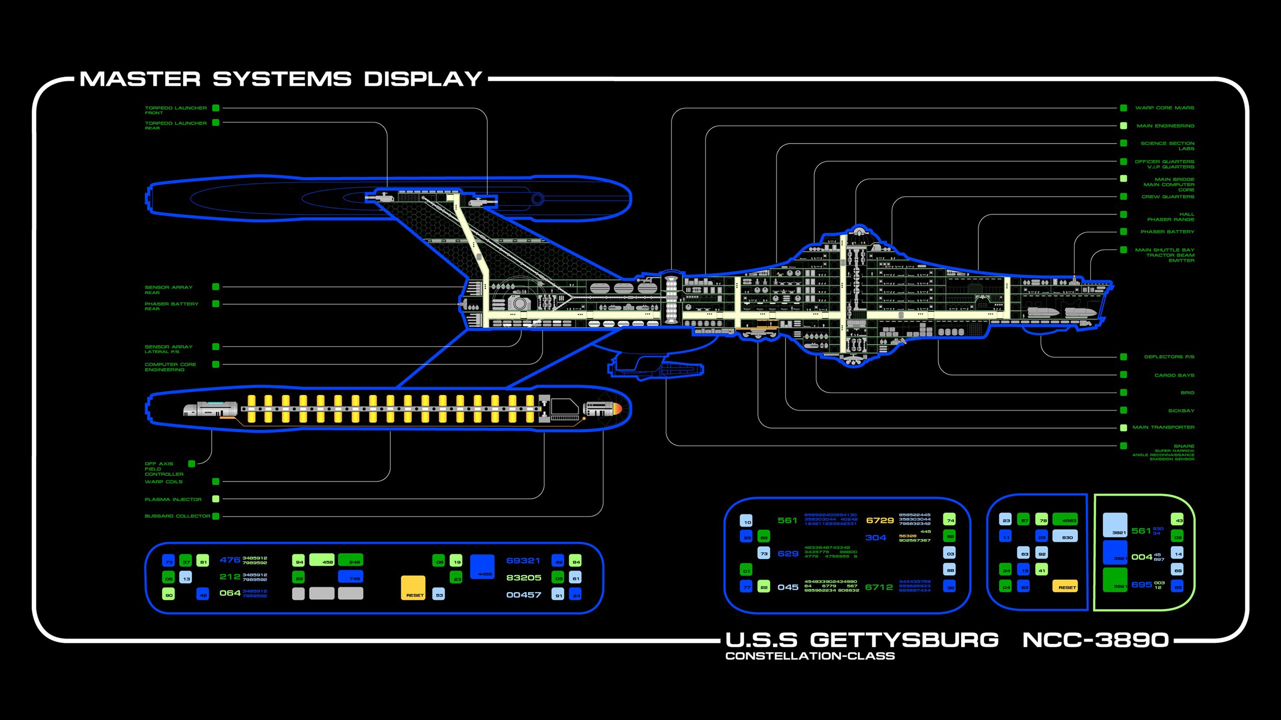 Star Trek, Spaceship, LCARS Wallpaper