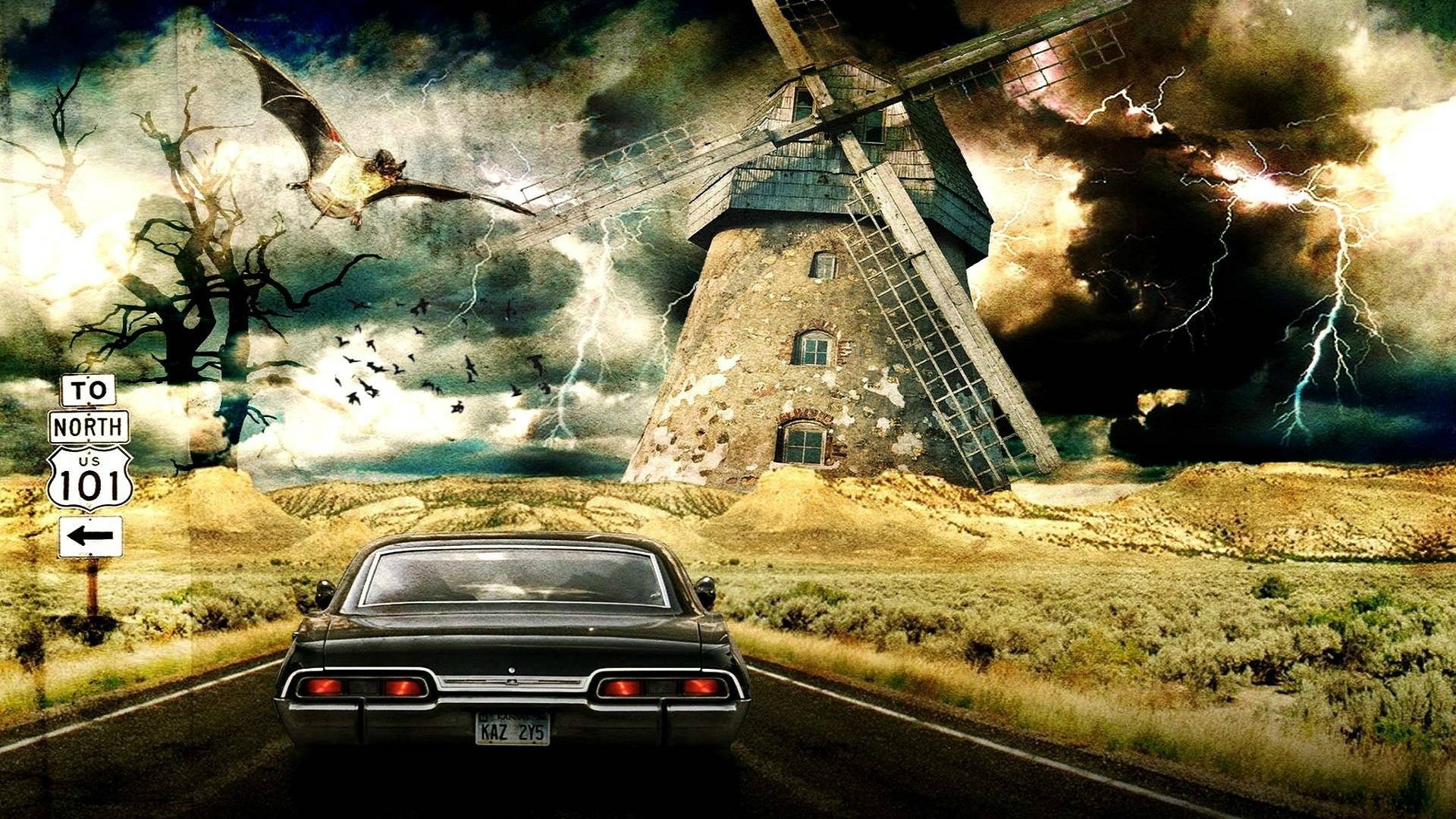 digital Art, Car, Psychedelic, Supernatural Wallpaper