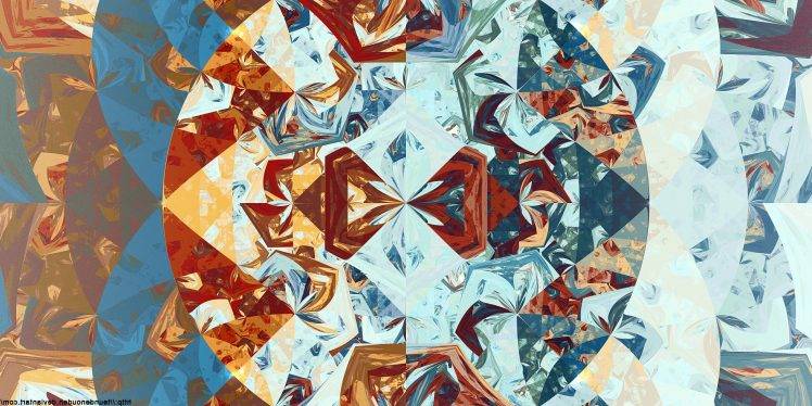 fractal, Apophysis, Triangle, Digital Art, 3D, Symmetry, Abstract HD Wallpaper Desktop Background