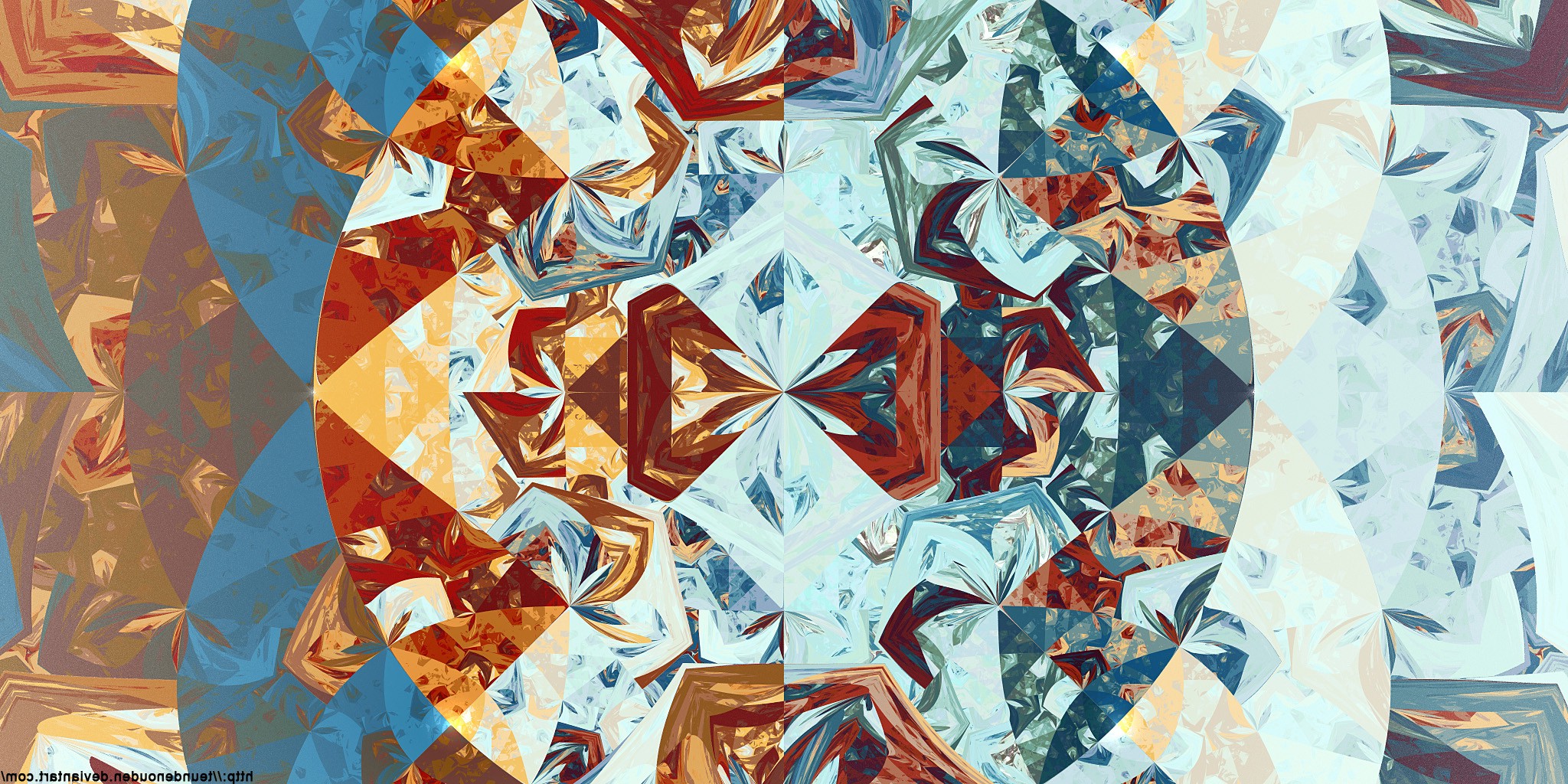 fractal, Apophysis, Triangle, Digital Art, 3D, Symmetry, Abstract Wallpaper