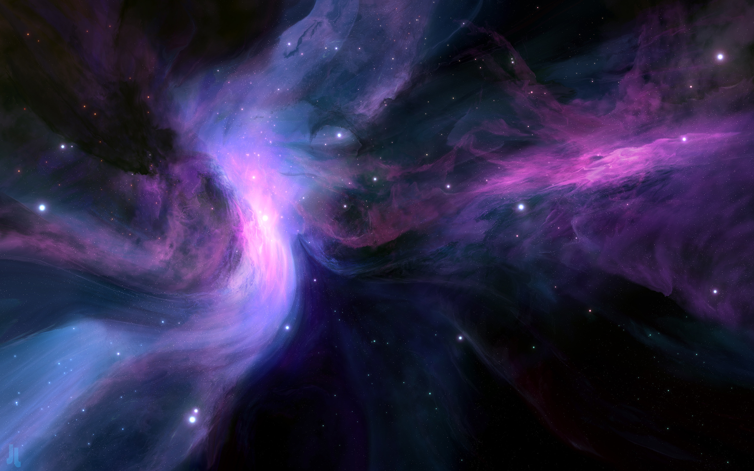223556 JoeyJazz Space Space Art Nebula Artwork Digital Art Stars Abstract 