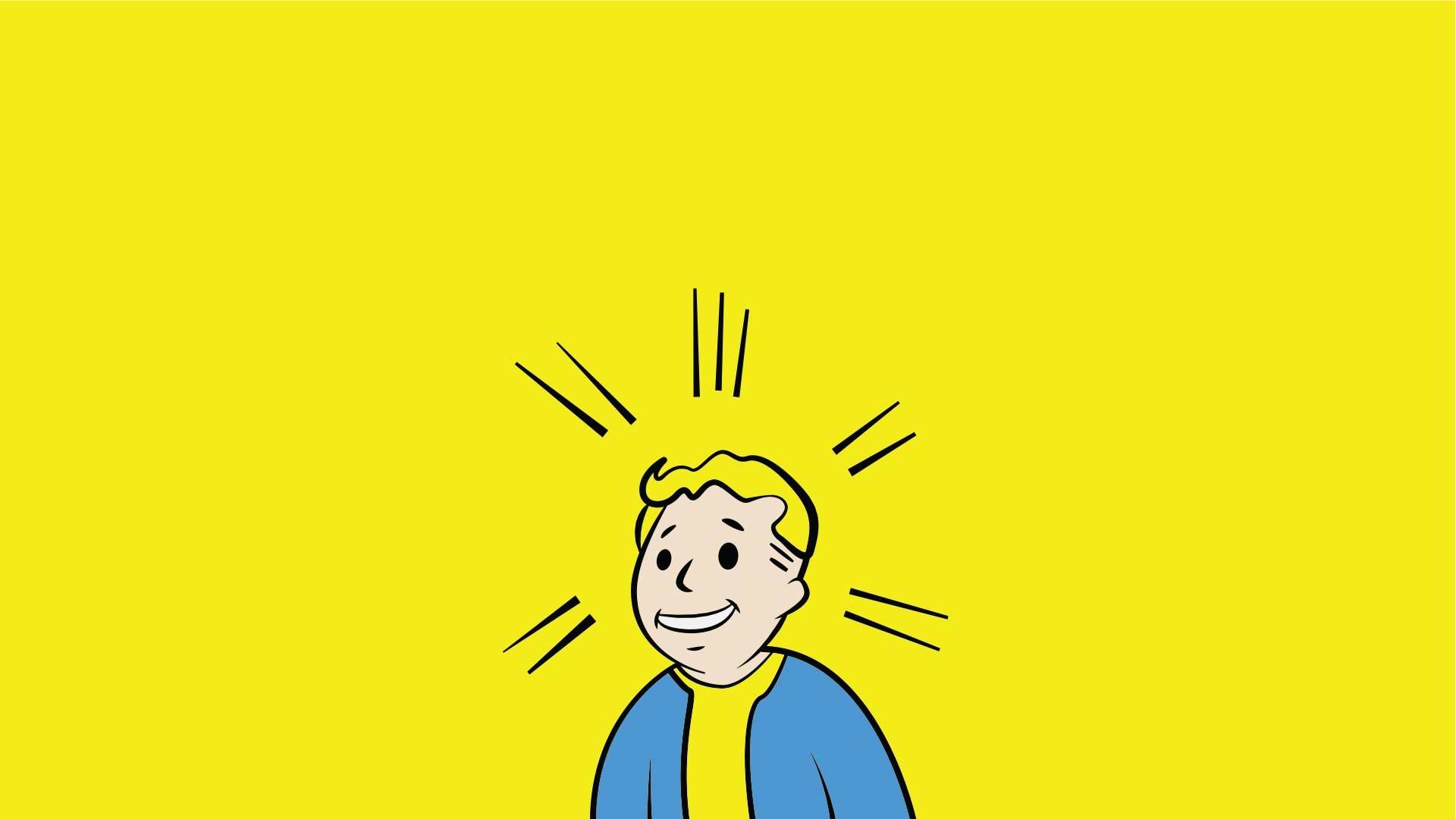 video Games, Fallout, Yellow, Blue Wallpaper