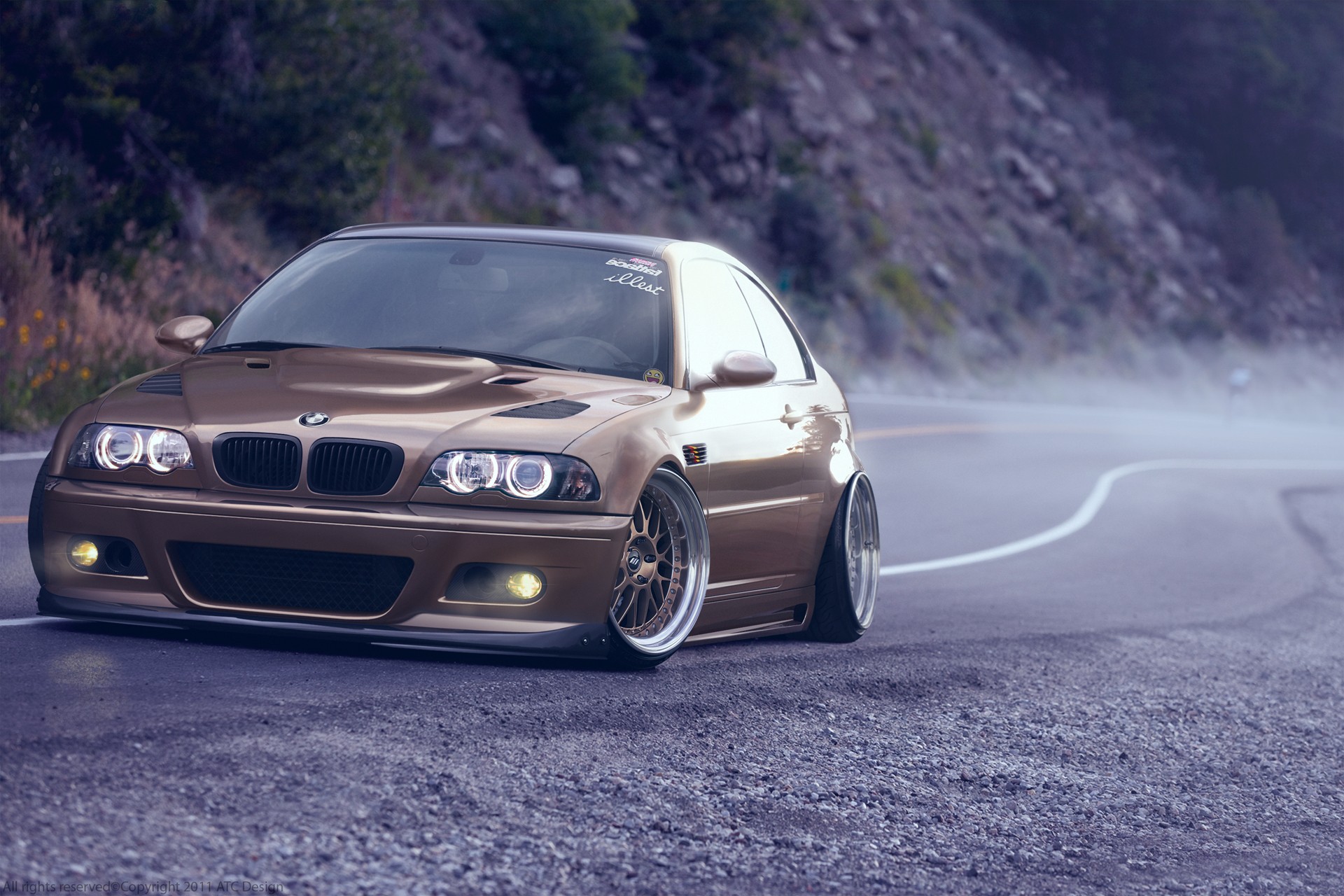 car, BMW, Mist, Road, BMW M3 E46, E46 Wallpaper